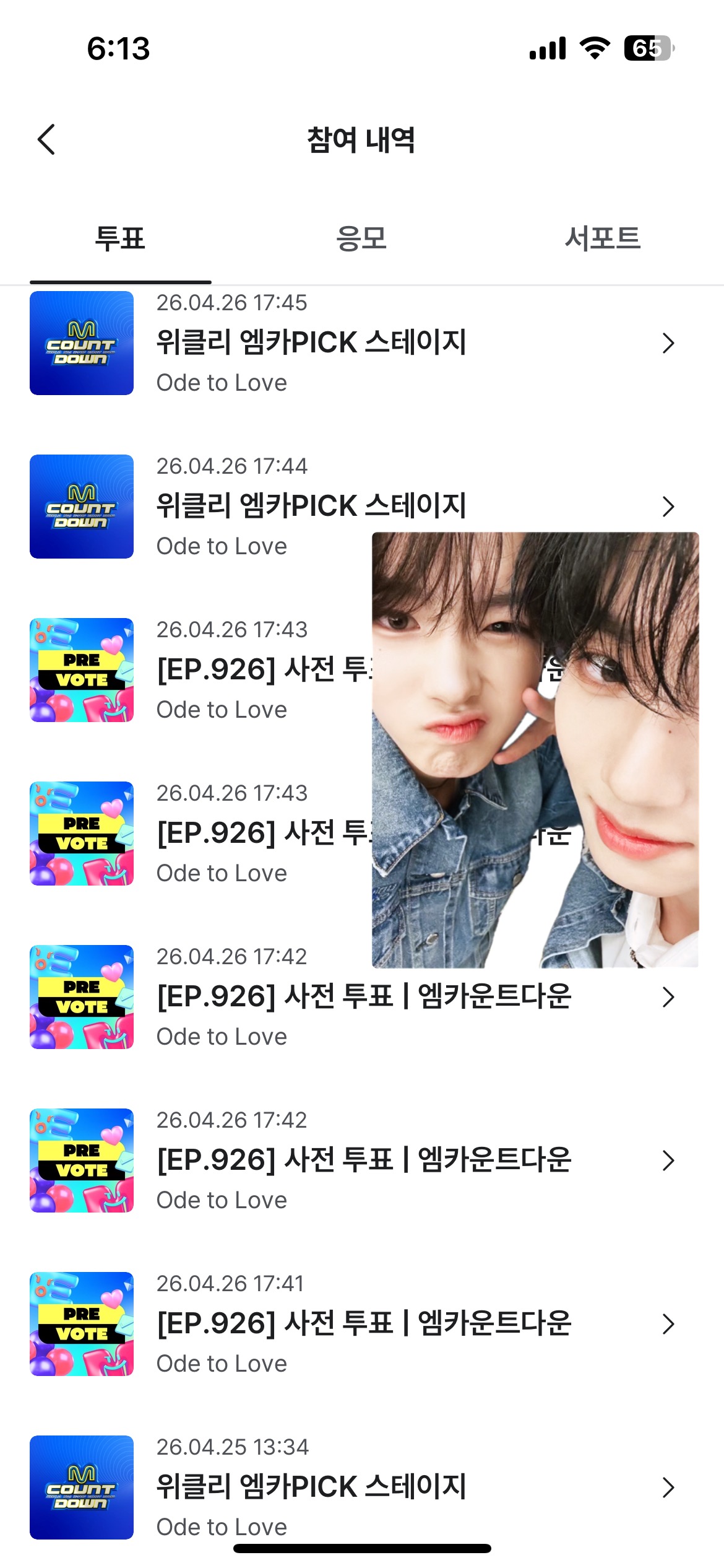 [잡담] 앤더블부인🍀 위시 엠플투표 했어요💚 | 인스티즈