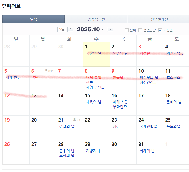 [잡담] 작년추석날 스케줄보다가 이번 추석보니깐 선녀네 | 인스티즈