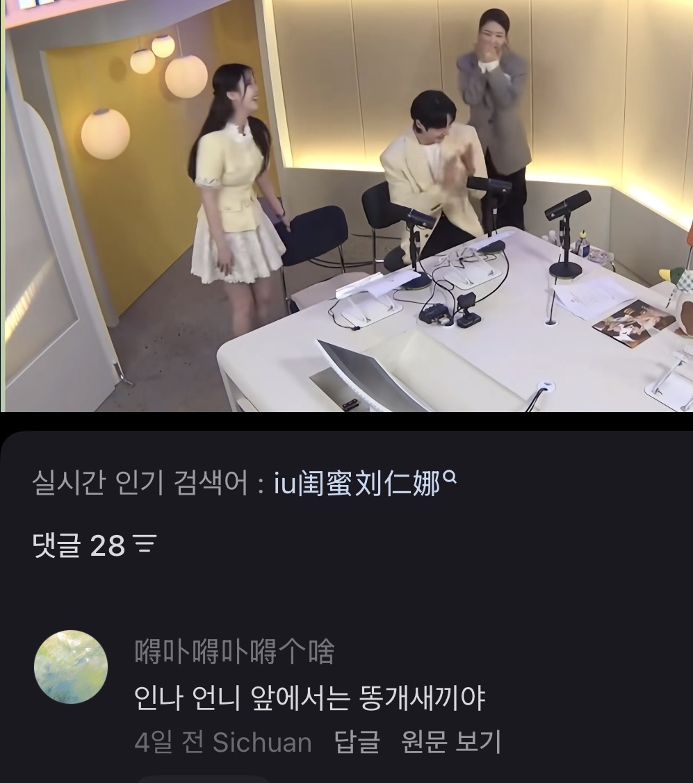 [잡담] 아이유) 아 중국 번역 개웃곀ㅋㅋ | 인스티즈