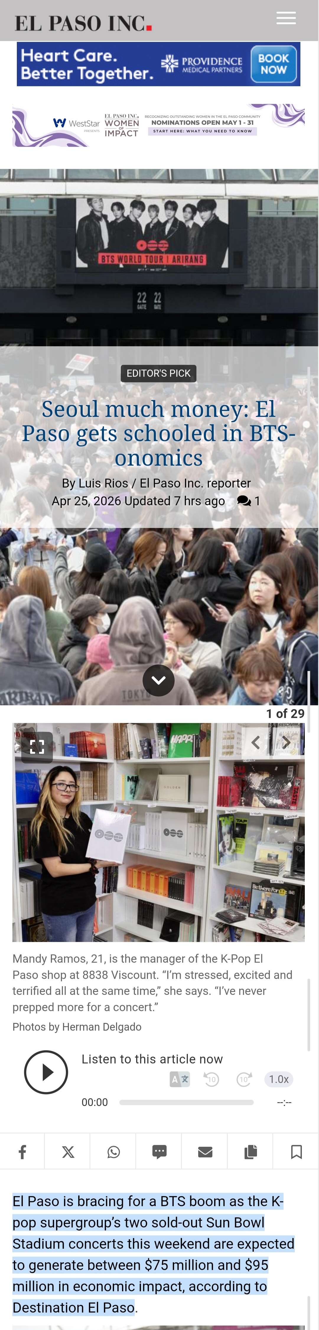 [정보/소식] 방탄콘 경제 효과로 도시전체가 난리난 미국 엘파소 | 인스티즈