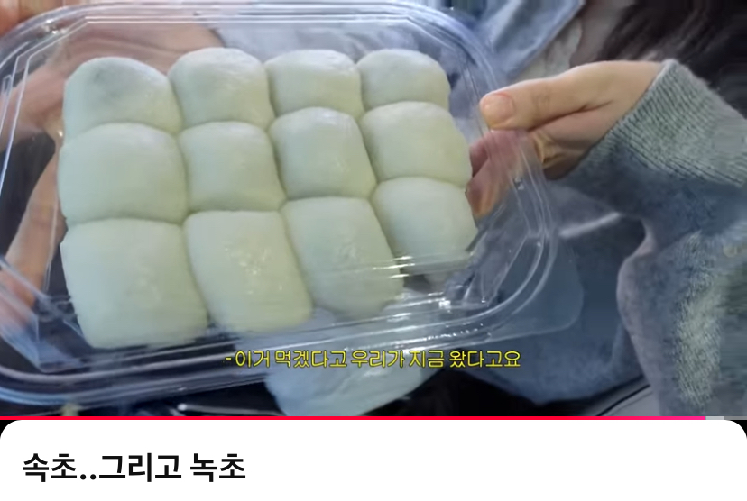 [잡담] 신비 속초 브이로그에 나온 모찌떡 | 인스티즈