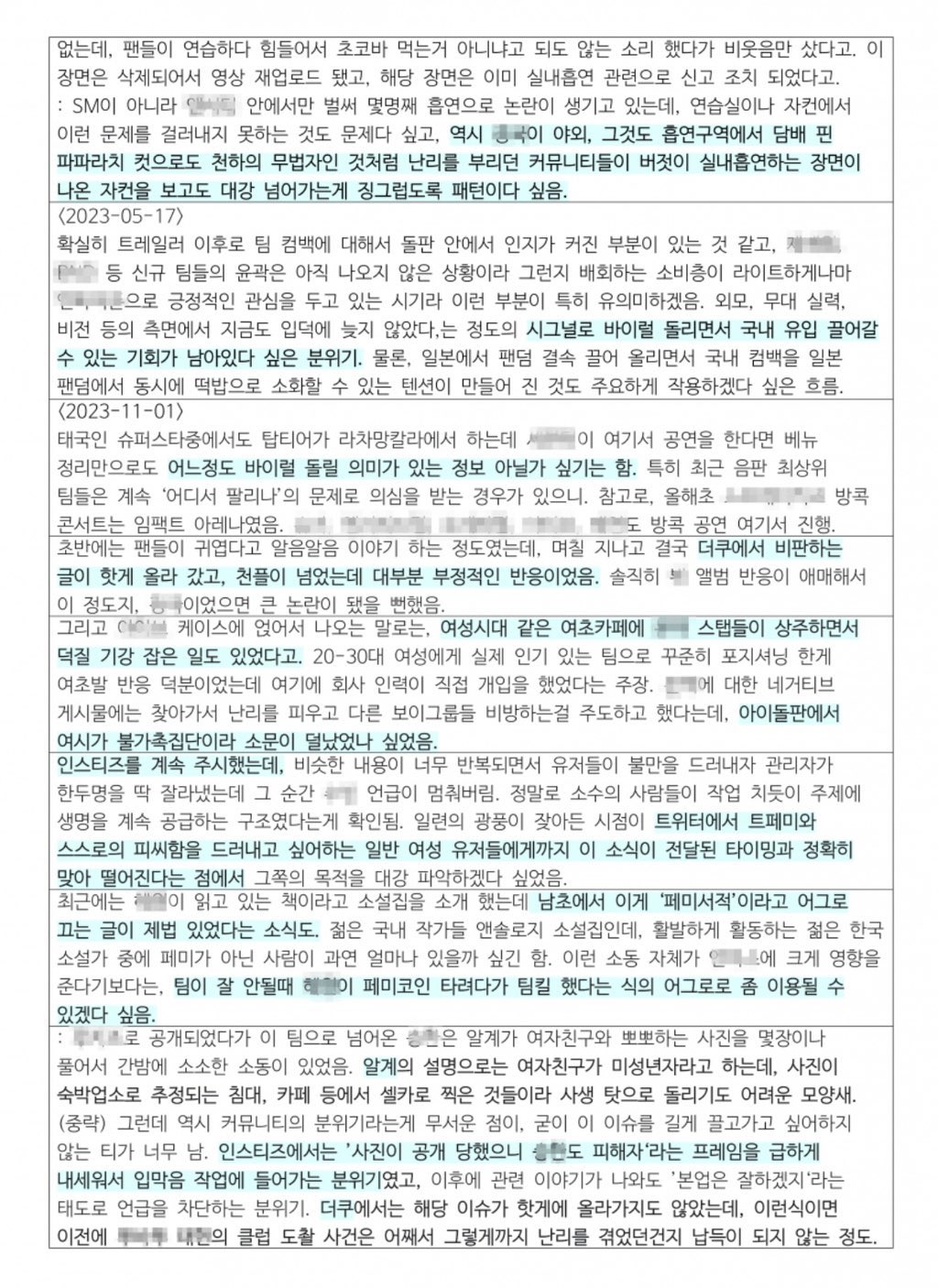 [정보/소식] 다시보는 하이브의 업계 동향 보고서 | 인스티즈