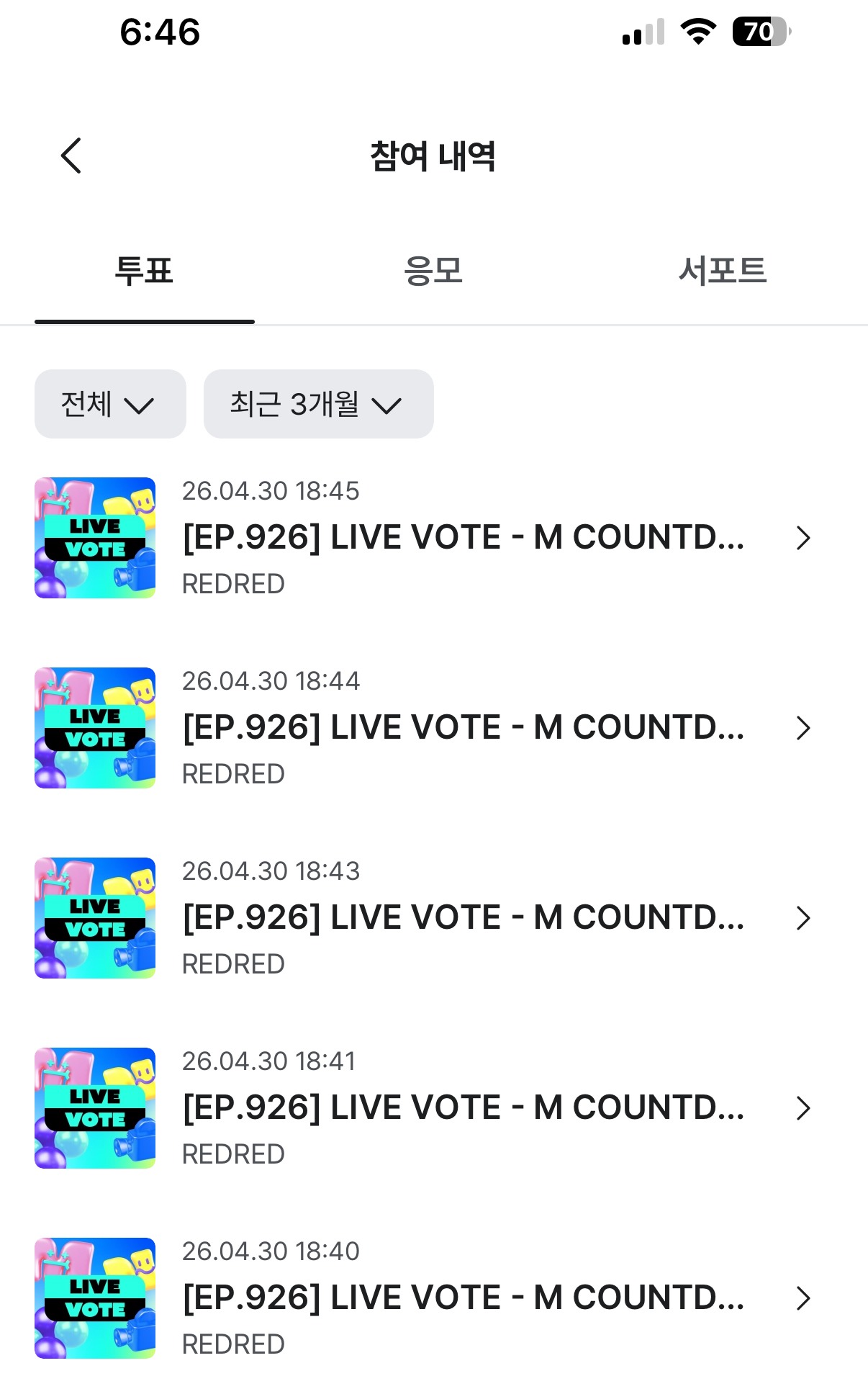 [잡담] 앤더블팬 코르티스 투표완료💚 | 인스티즈