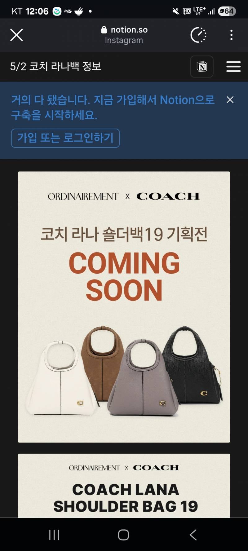 [잡담] 코치 백 색깔 골라줘 | 인스티즈