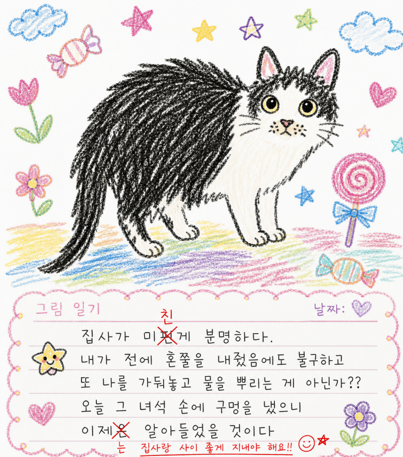 [잡담] Chatgpt로 만든 고양이 그림일기 | 인스티즈