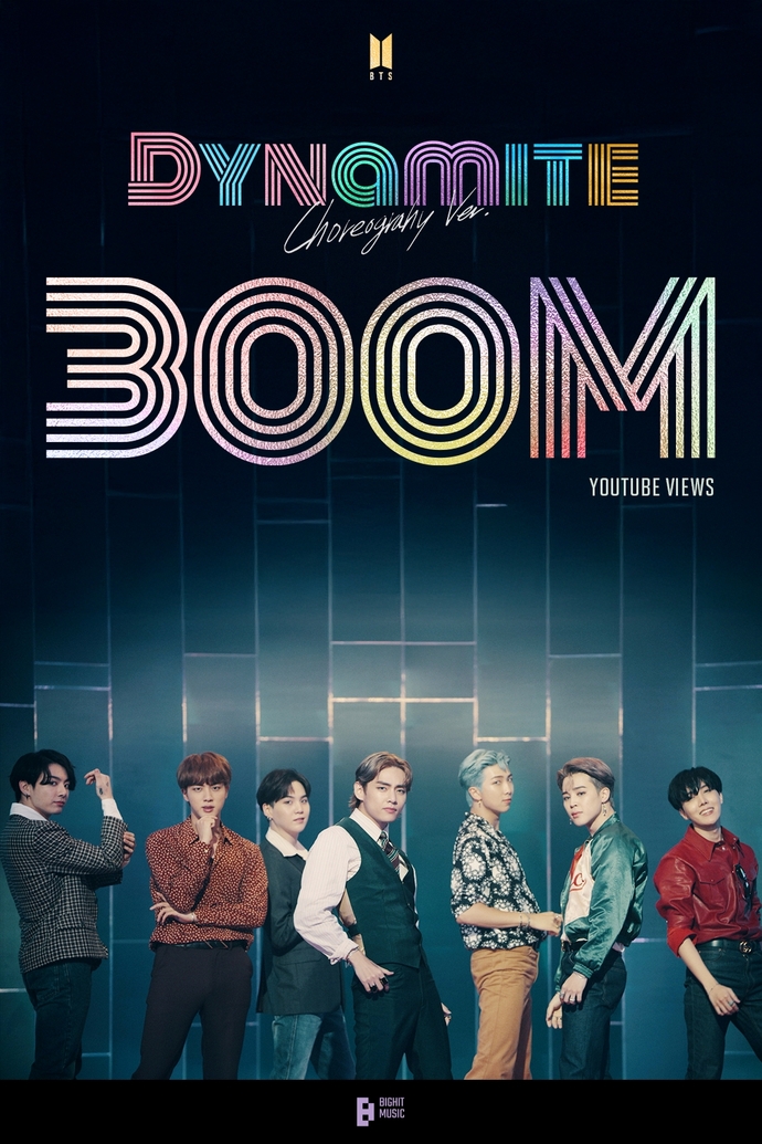 [정보/소식] 방탄소년단(BTS), 'Dynamite' 안무 버전 MV 3억뷰 돌파..식지 않는 인기 | 인스티즈