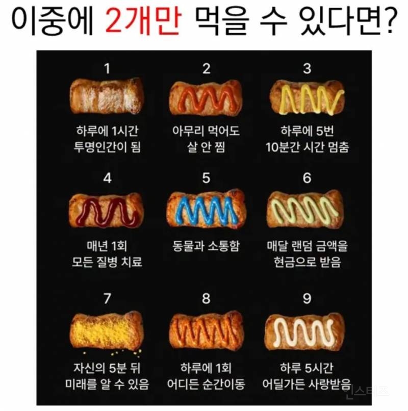 이 중에 2개만 먹을 수 있다면? | 인스티즈