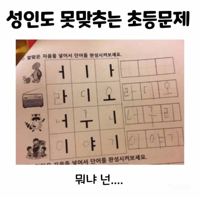 성인도 못 맞추는 초등 문제.jpg | 인스티즈