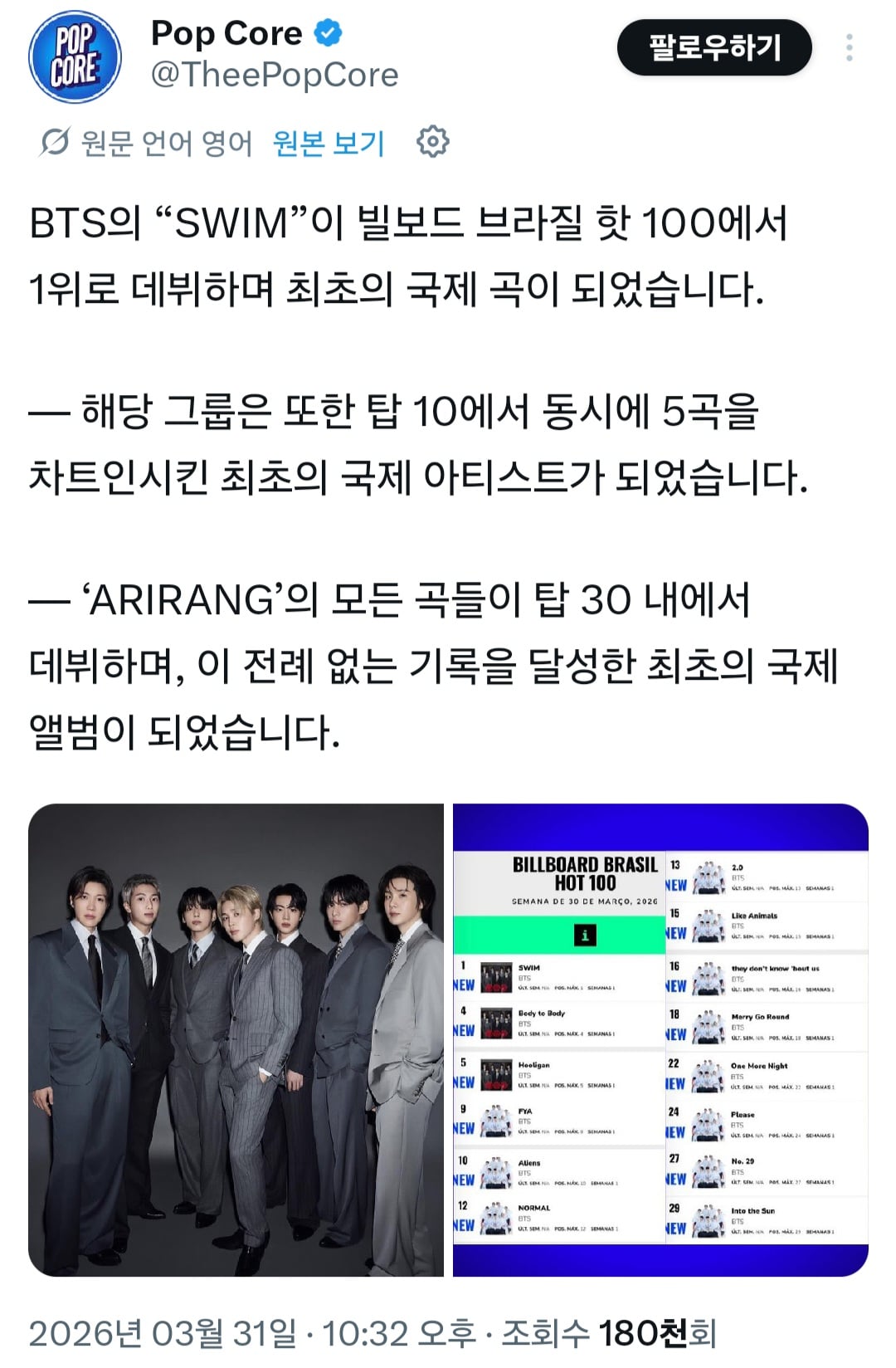 [잡담] 방탄 멕시코보다 더 난리난 남미국가는 브라질임 | 인스티즈