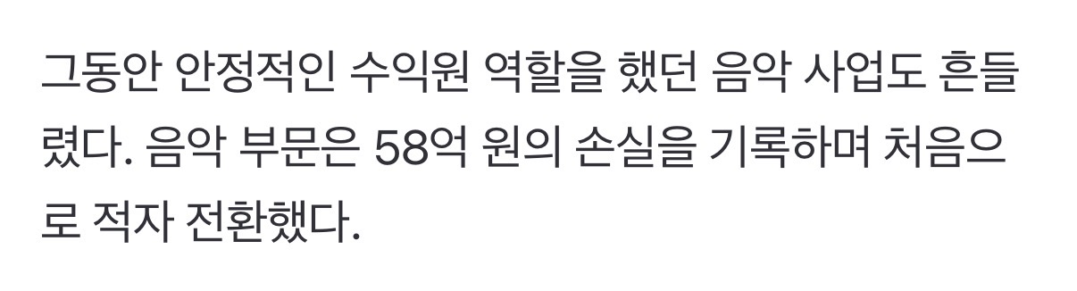 [잡담] CJ 실적분석 나오는데 음악부문에서도 처음 적자래 | 인스티즈