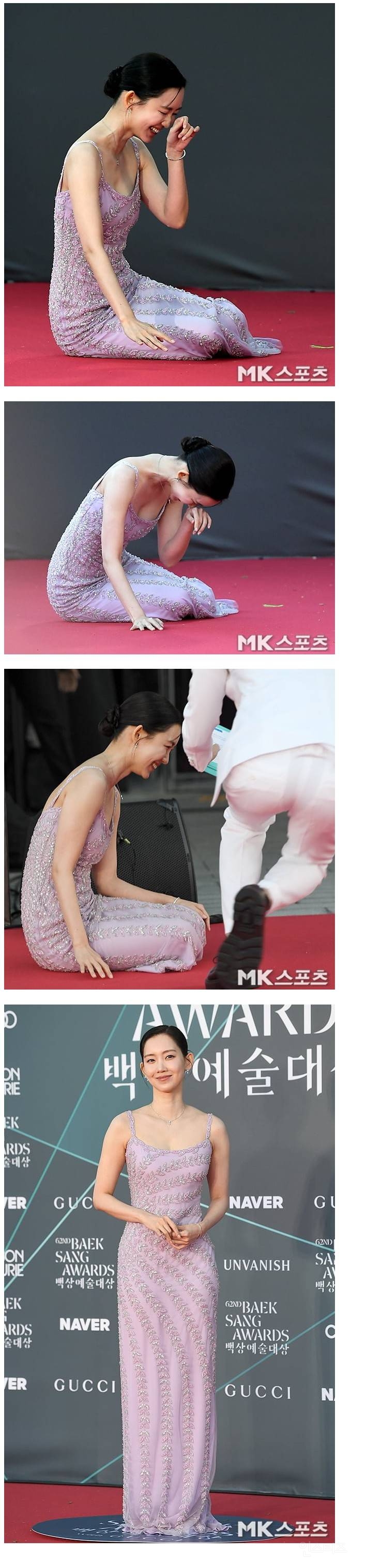 백상 갑자기 넘어진 신현빈 | 인스티즈