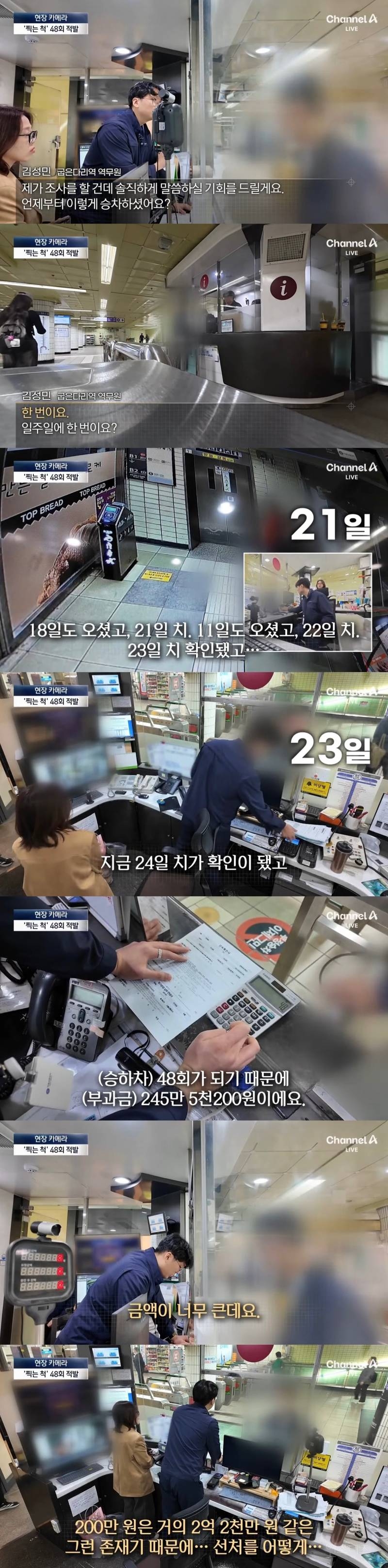 지하철 부정승차 하다가 벌금 내거나 체포까지 당하는 사람들.jpg | 인스티즈
