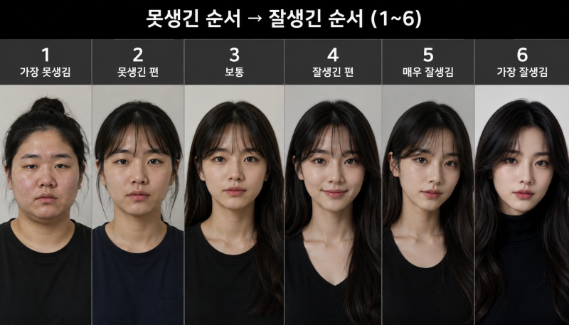 [잡담] 잘생김 6단계 여자버전 만들어 달라함.jpg | 인스티즈