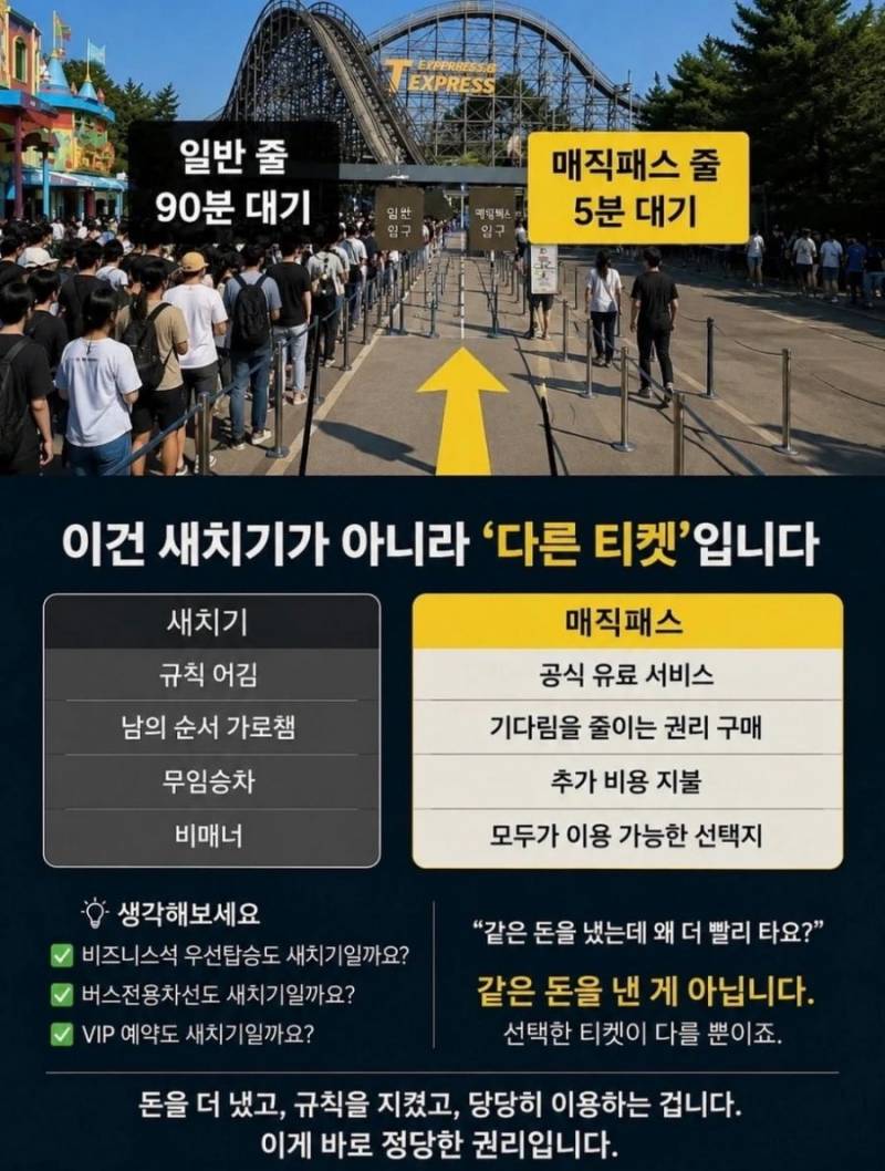 [잡담] 난리난 놀이동산 매직패스 간결하게 정리 | 인스티즈