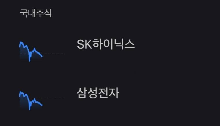 [잡담] 하닉 삼전은 그래프가 똑같이 생겼네 | 인스티즈