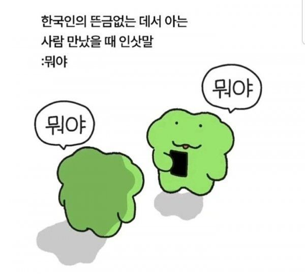 [잡담] 한국인들 왜 밖에서 아는사람 만나면 다 똑같이 이러는것임 | 인스티즈