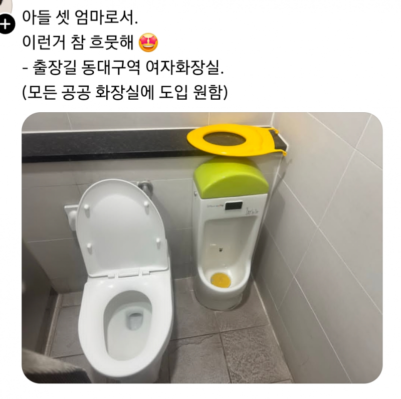 현재 스레드에서 난리 난 아들맘 공중화장실 요구..JPG | 인스티즈