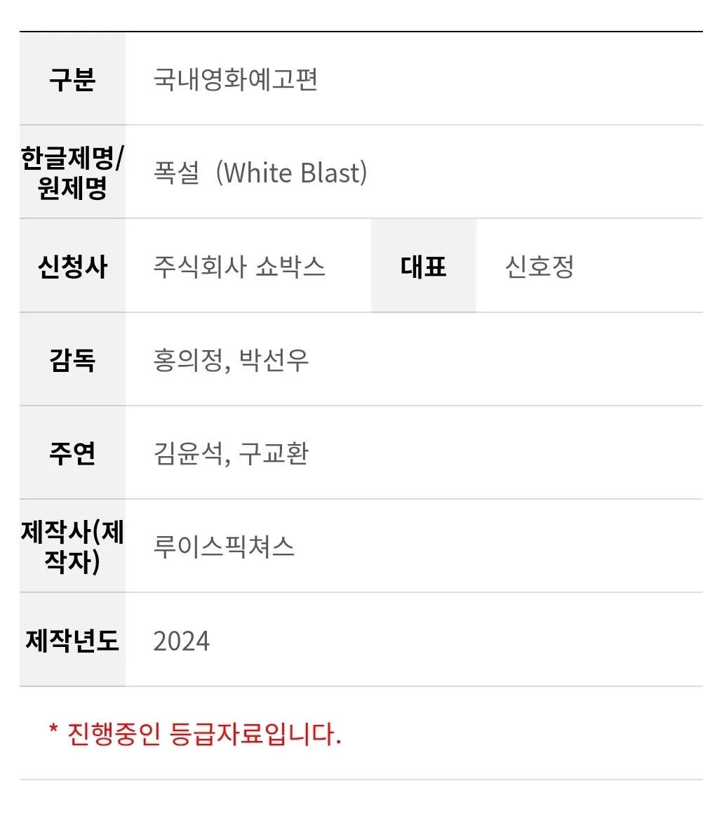 [잡담] 쇼박스 군체 다음 폭설 바로 3분기 개봉시키나봐 !! | 인스티즈