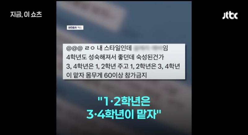 "4학년은 숙성됐다” "몸무게 60kg 이상 참가금지” 경북대 카톡방 발칵 | 인스티즈