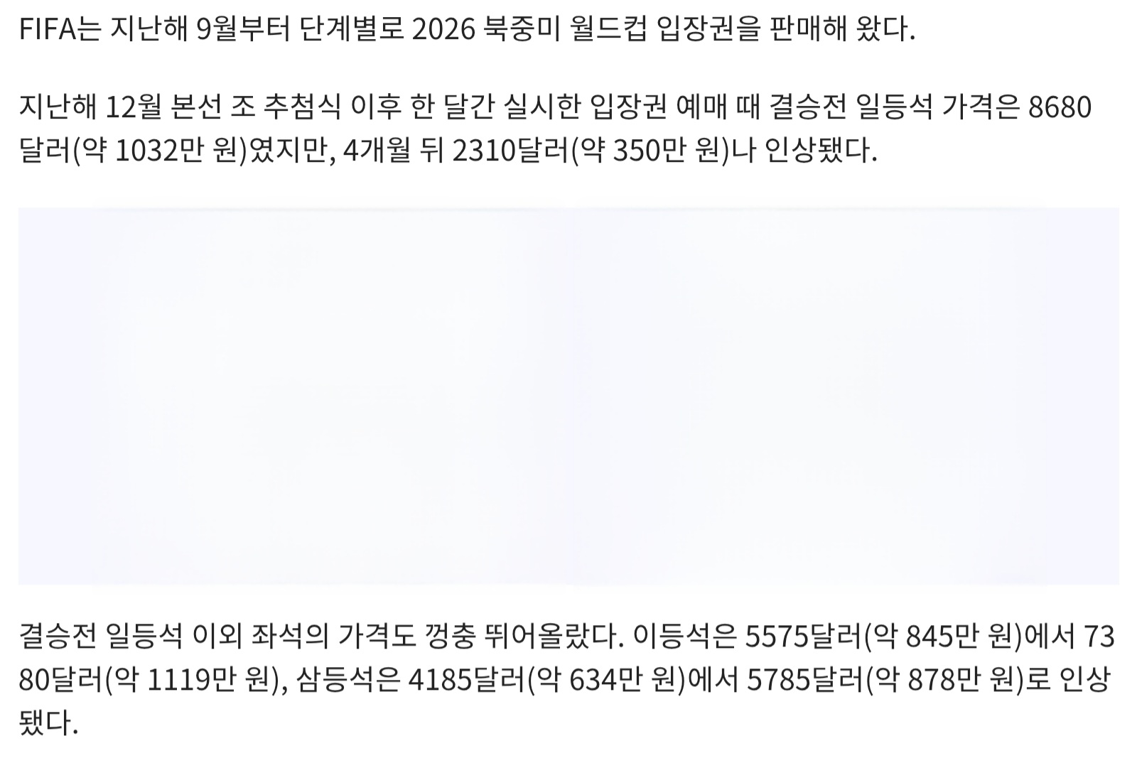 [잡담] 월드컵 결승전 티켓 가격을 알아보자 | 인스티즈