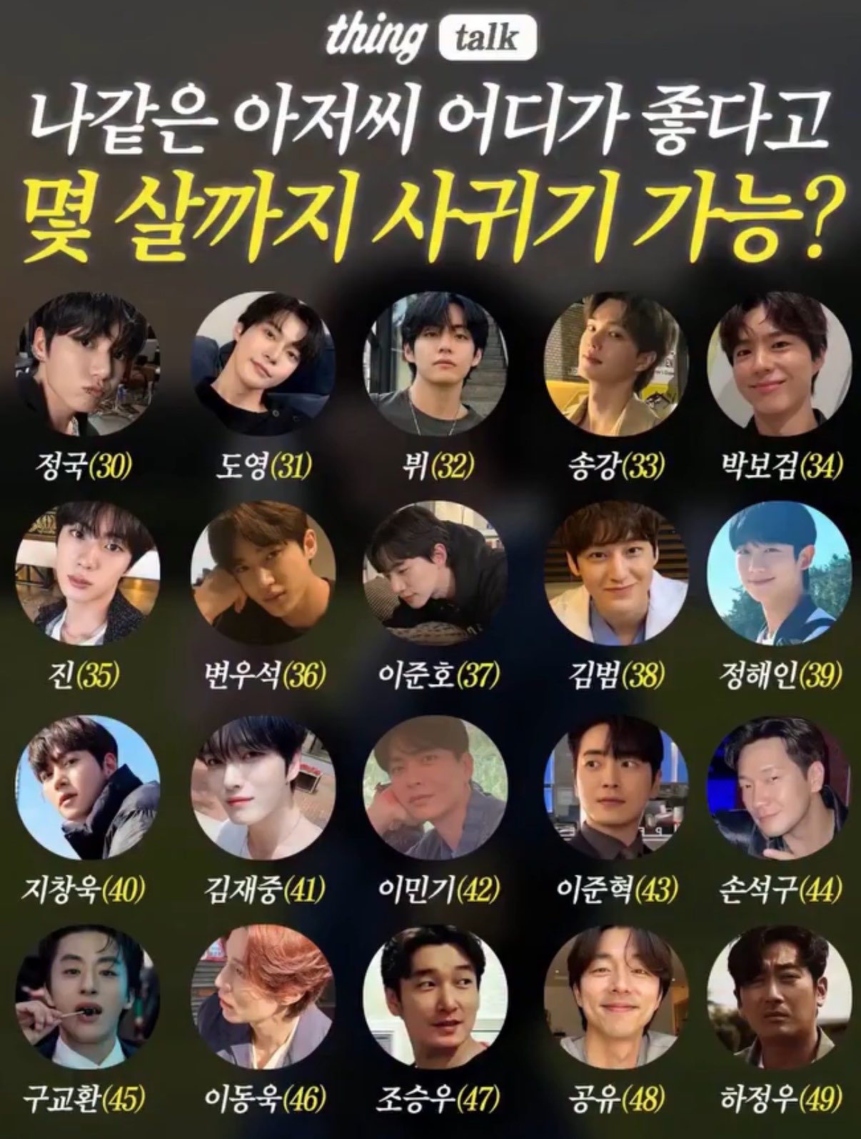 [잡담] 아니 아저씨몇살까지가능 짤에 방탄 정국이 왜있어 | 인스티즈