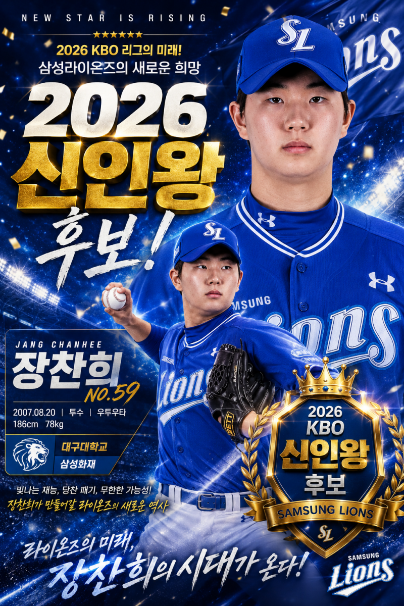 [잡담] Ai한테 찬희 신인왕 포스터 만들어달라니까 | 인스티즈