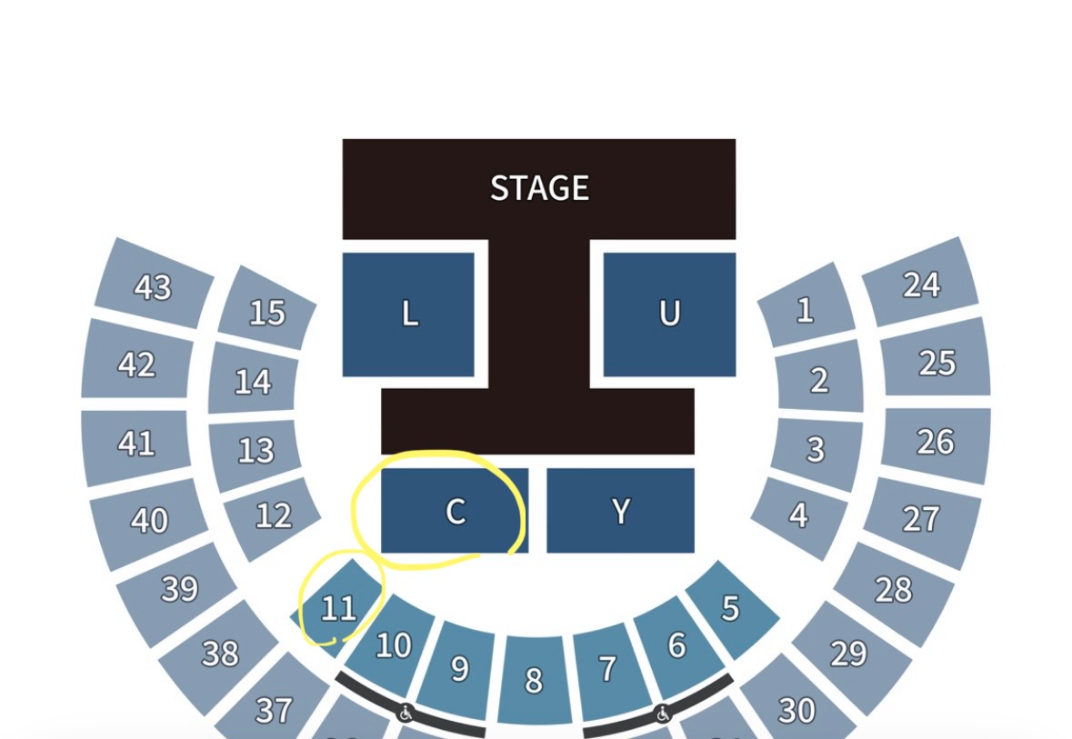 [잡담] 오랜만에 콘서트가는데 콘서트 스탠딩 c 290번대/ 좌석 11구역 20열 | 인스티즈
