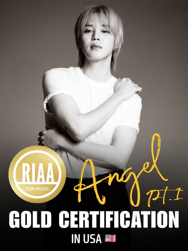 [정보/소식] 'K팝 대표 주자' 방탄소년단 지민 'Angel Pt.1' 美 레코드산업협회 골드 플래티넘 인증 | 인스티즈