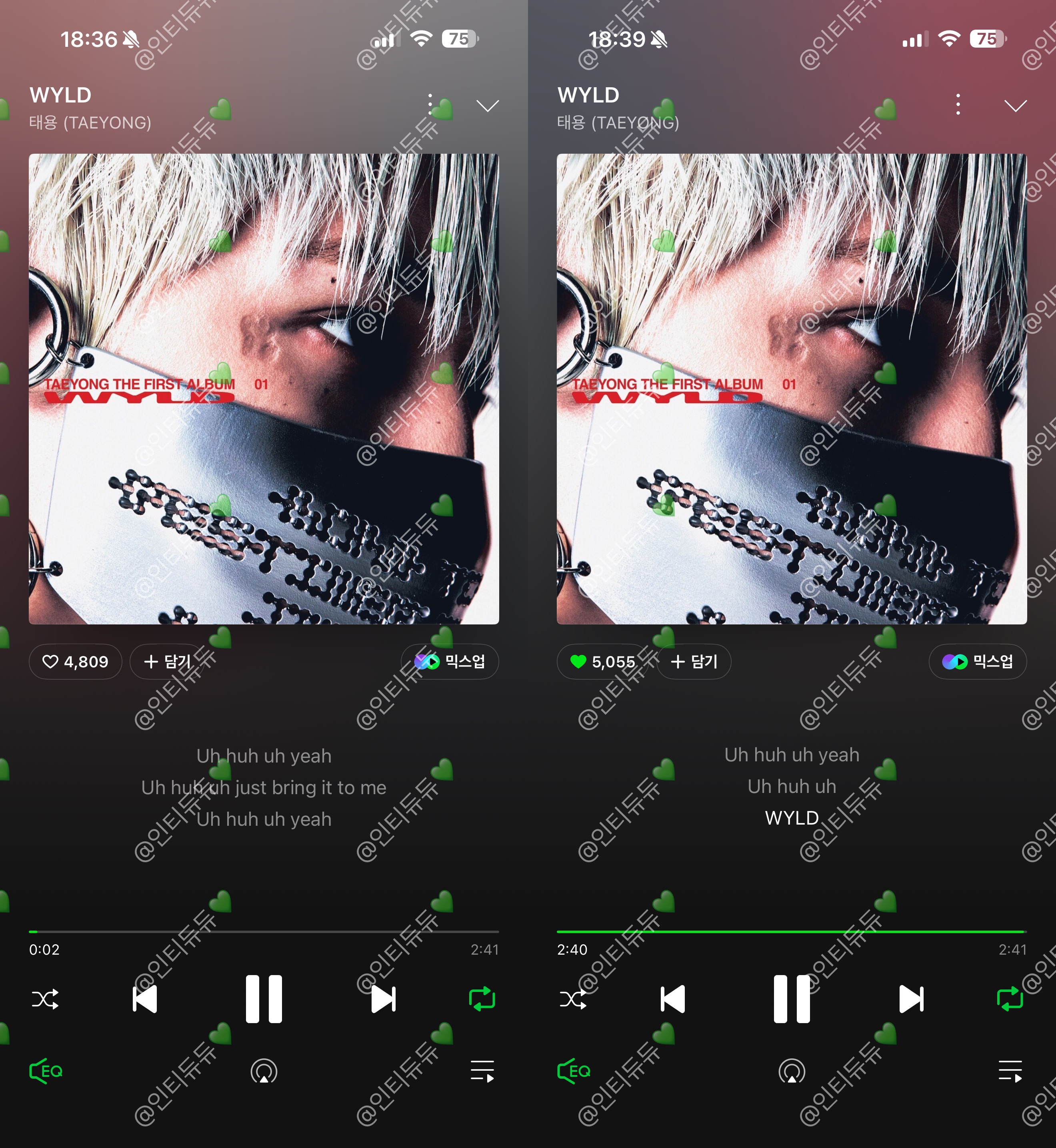 [잡담] 위즈니 태용님💚 제베원💙 태양님💛 스밍 보은 왓어요 | 인스티즈