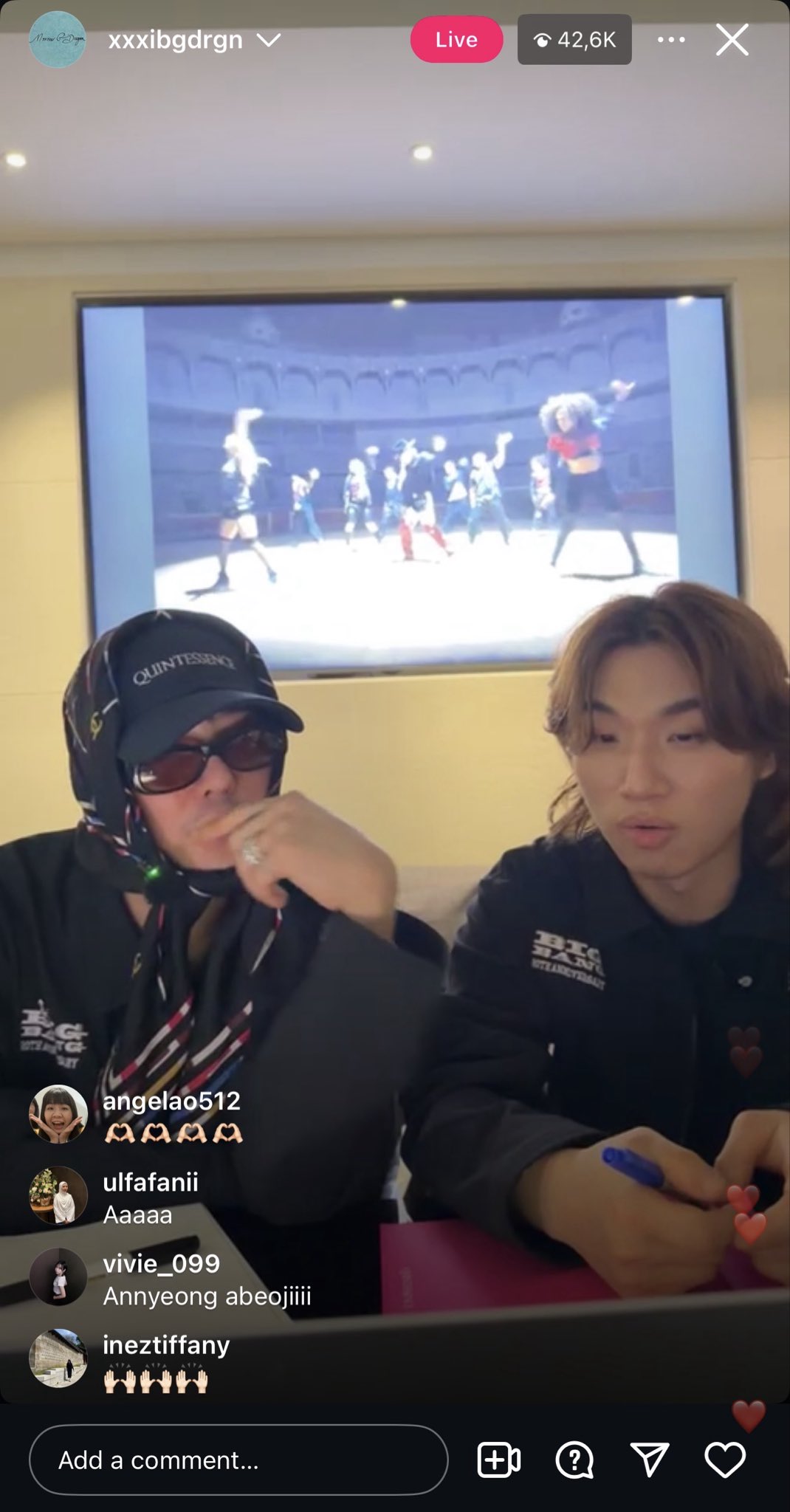 [잡담] 지디 라방에서 태양 뮤비 리액션 영상 찍음ㅋㅋㅋㅋ | 인스티즈