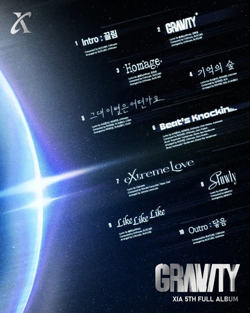 [정보/소식] 김준수, 10년 만의 정규 'GRAVITY' 베일 벗다…10色 트랙리스트 오픈 | 인스티즈