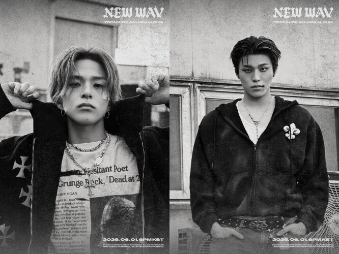 [정보/소식] 트레저 아사히·박정우, 미니 4집 'NEW WAV' 첫 비주얼로 컴백 기세 | 인스티즈