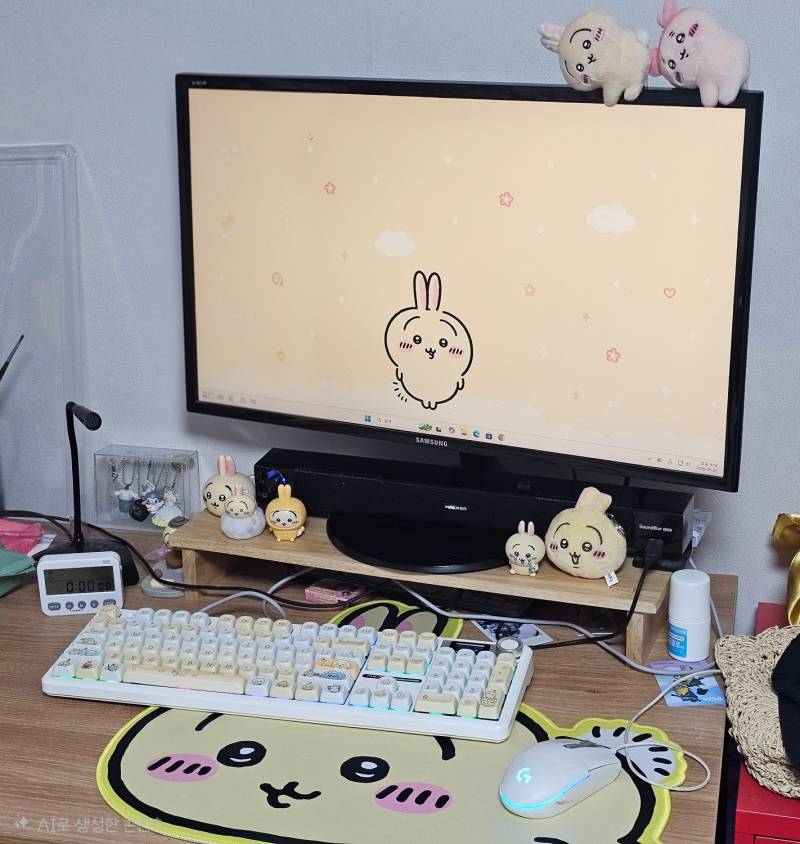 [잡담] 컴퓨터책상 꾸몄으 | 인스티즈
