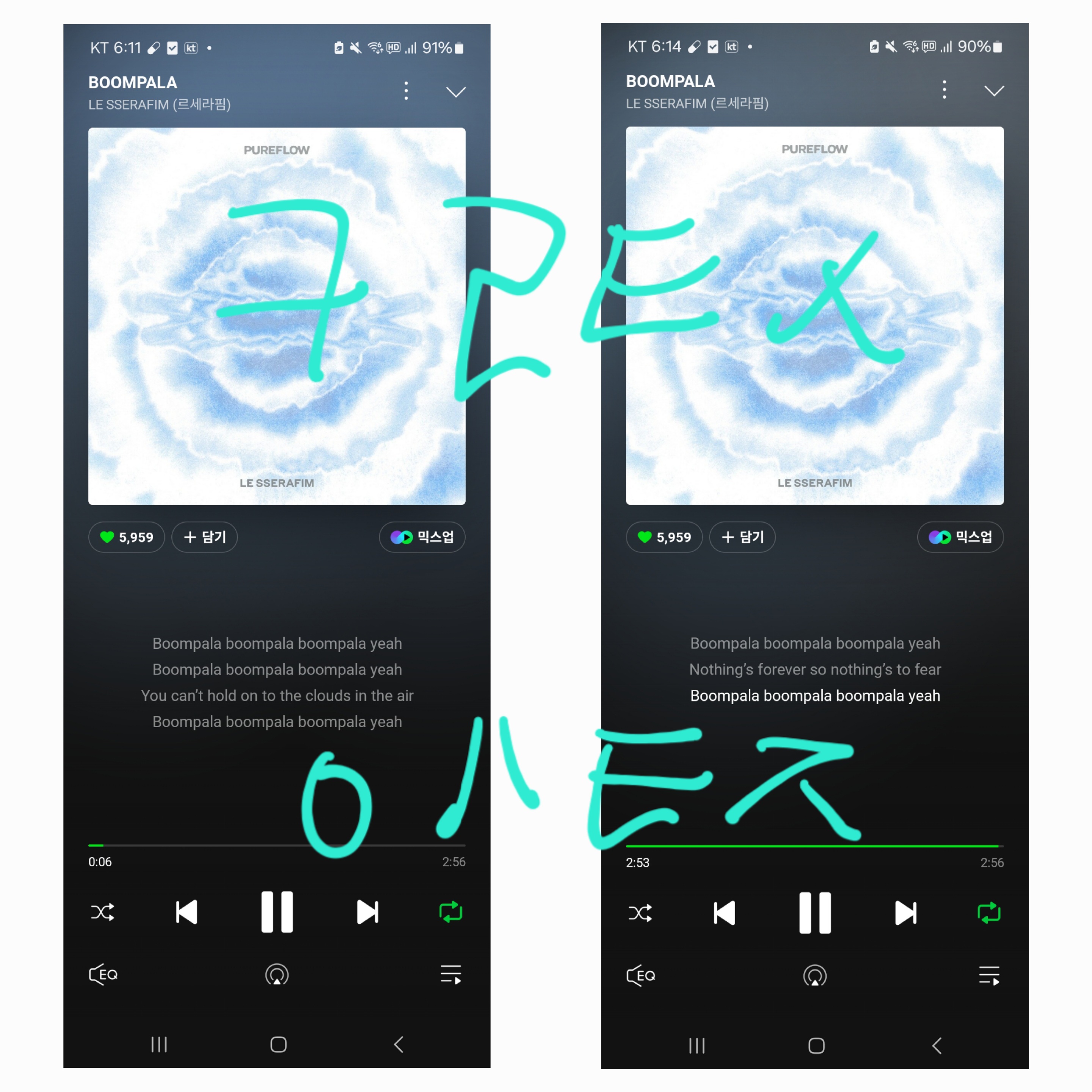 [잡담] 코르티스가 르세라핌 스밍보은 왔어요💚 | 인스티즈