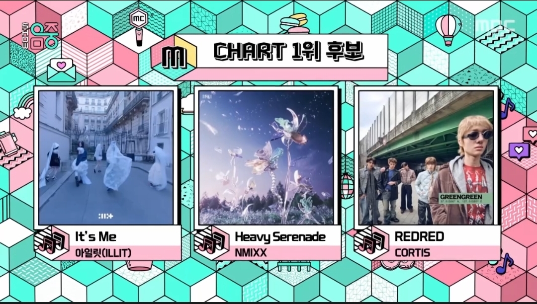 [잡담] 음악중심 5월 넷째주 1위후보 아일릿 엔믹스 코르티스 | 인스티즈