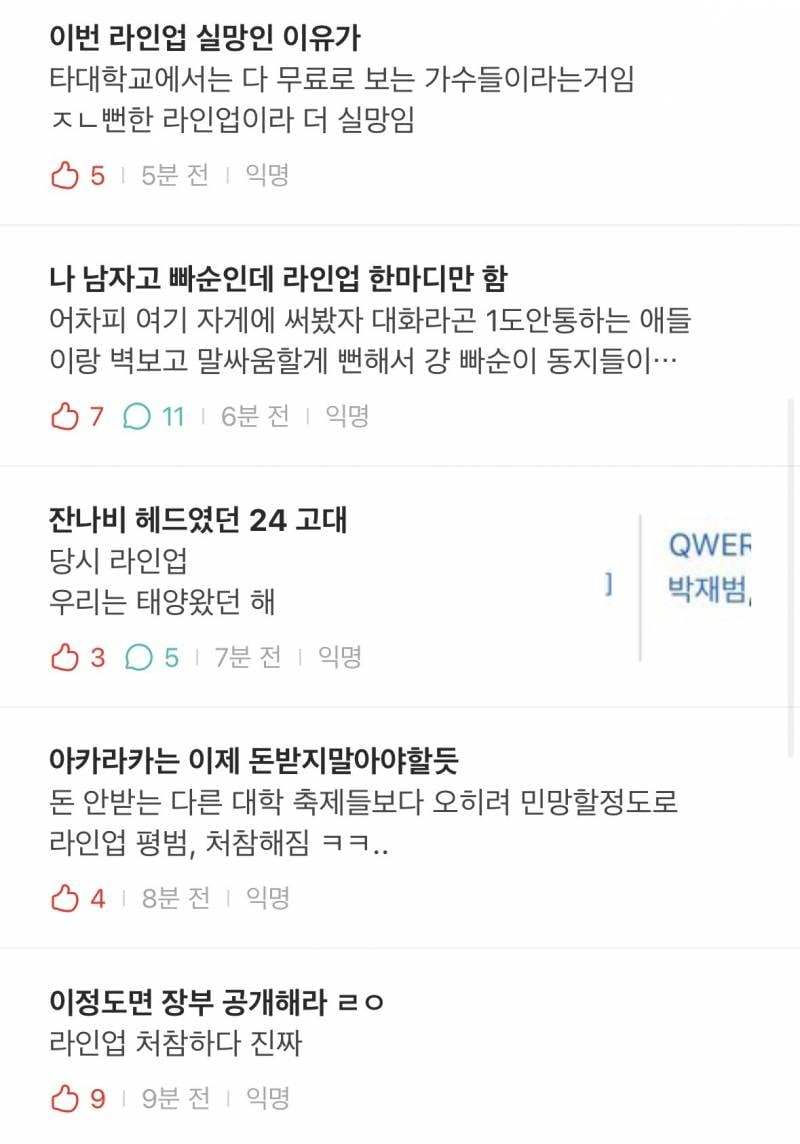 현재 고대랑 비교된다고 여론 험한 아카라카..JPG | 인스티즈