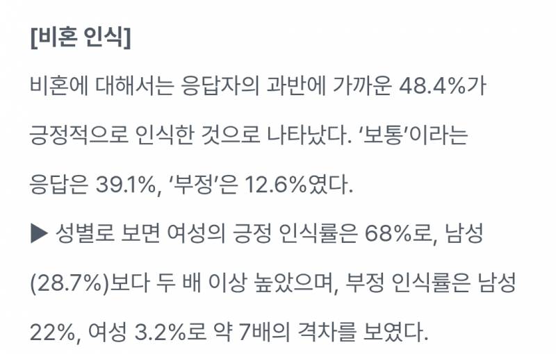 비혼, 결혼에 대한 의견 차이가 심해보이는 2030 남녀들 | 인스티즈