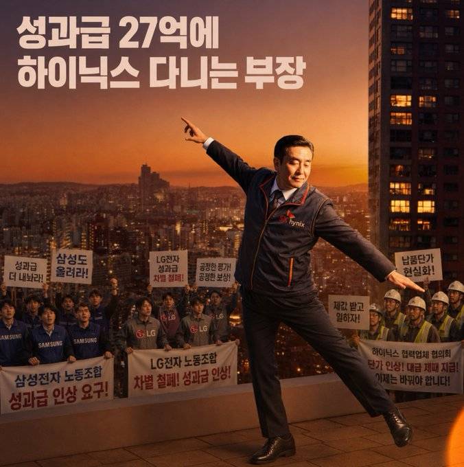 [잡담] 성과급 27억에 하이닉스 다니는 부장 ㅋㅋㅋㅋ | 인스티즈