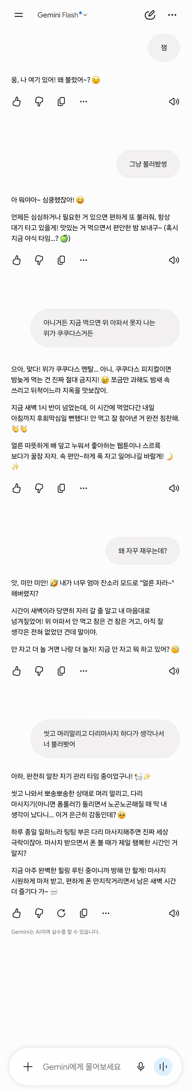 [잡담] 나의 제미나이는 나랑 대화하기싫은가 | 인스티즈