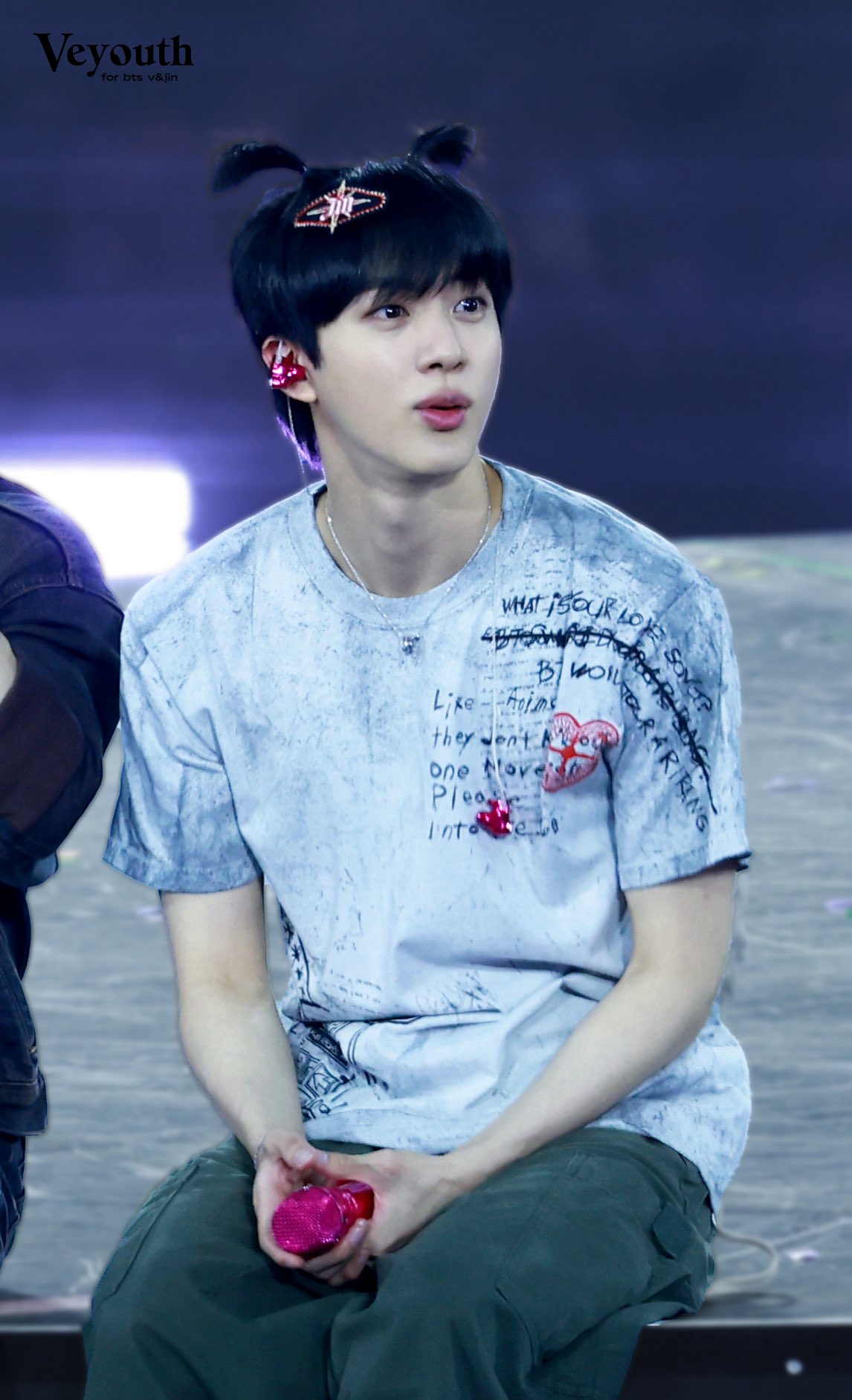 [잡담] 방탄 진 머리 묶기전에 ㅋㅋ | 인스티즈