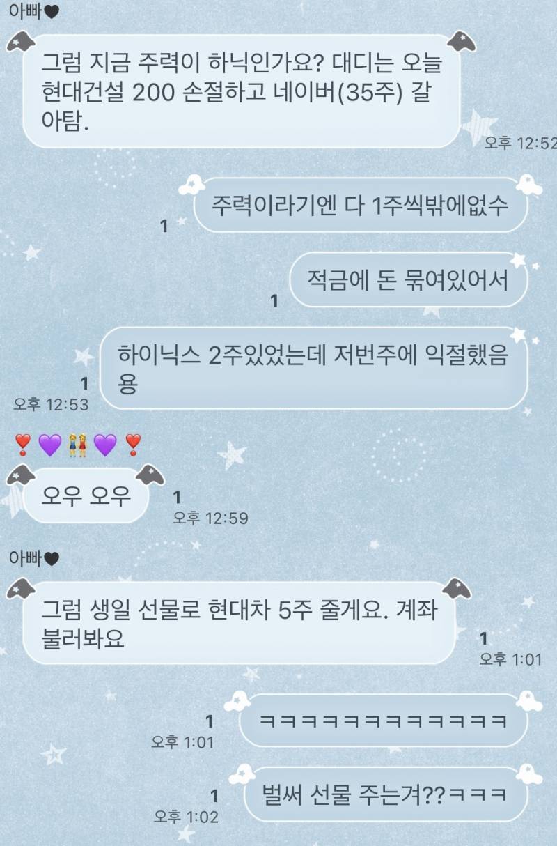 [잡담] 와 아빠가 생일선물로 주식줬엌ㅋㅋㅋㅋ | 인스티즈