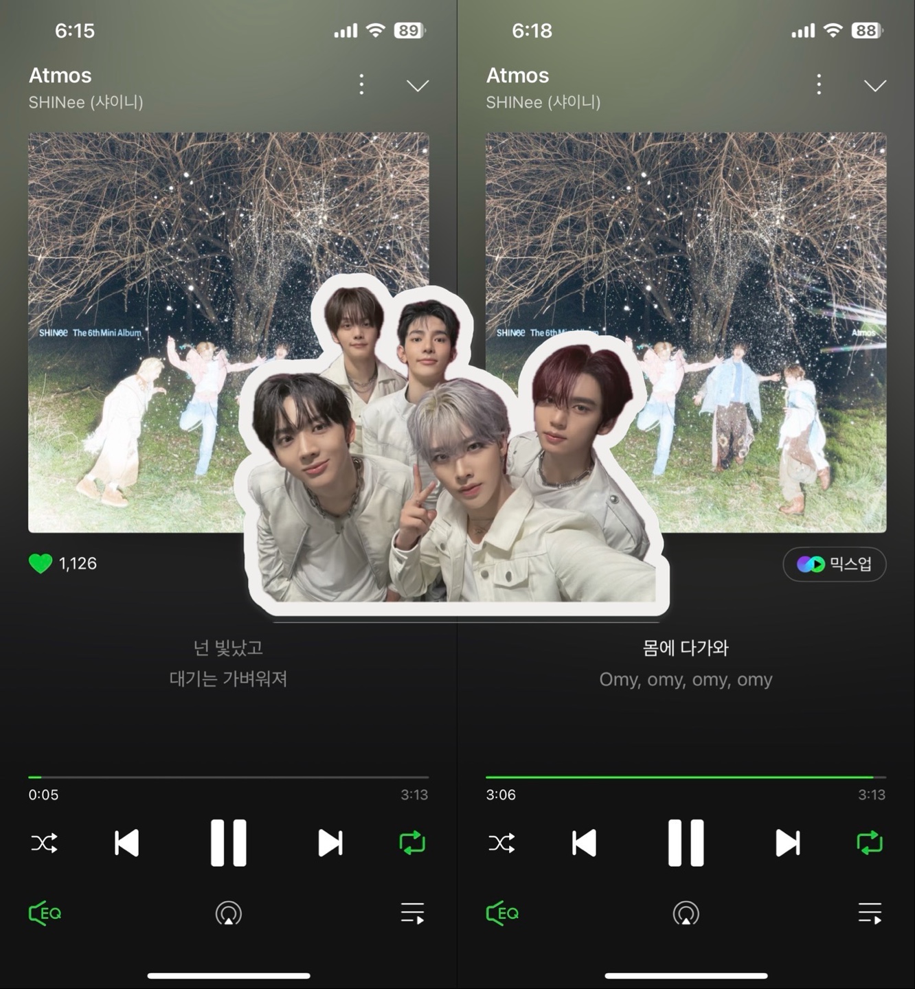 [잡담] 앤더블 부인 샤이니sbn 노래 듣고왔어요🍀 | 인스티즈