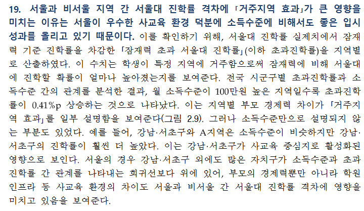 [정보/소식] 한국은행 "상위권 대학 진학률 격차는 개인의 능력보단 부모의 재력 수준이 크게 좌우" | 인스티즈