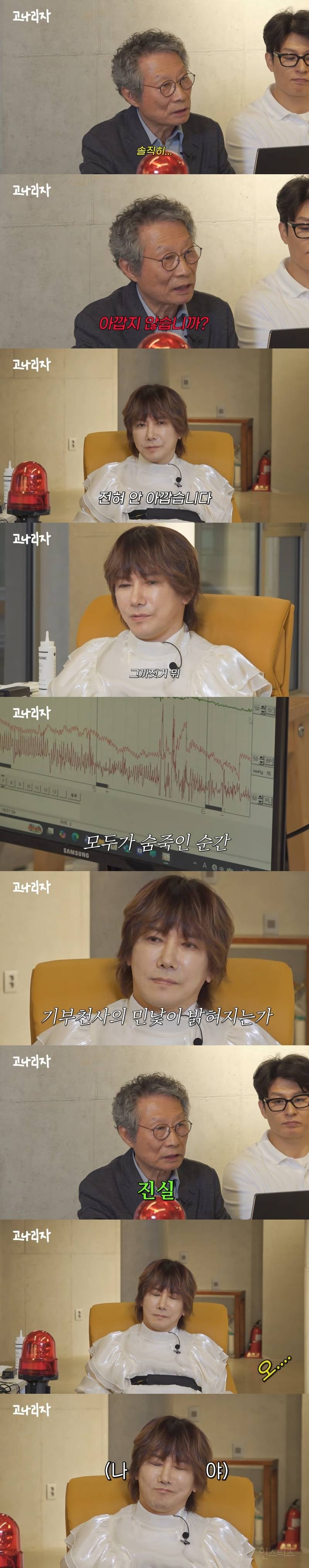 김장훈한테 거짓말 탐지기 부착하고 200억 기부한 거 아깝지 않냐고 물어봄ㅋㅋ | 인스티즈