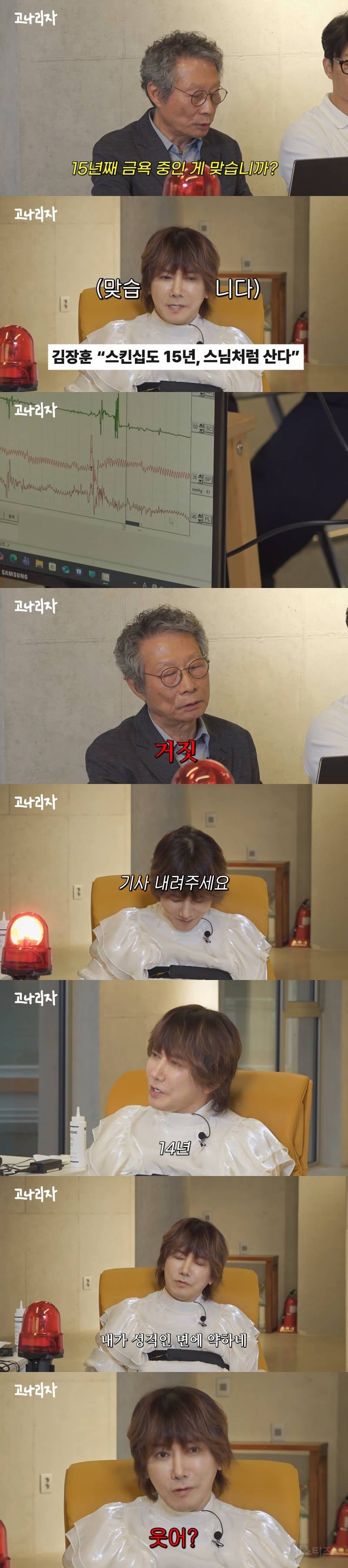 김장훈한테 거짓말 탐지기 부착하고 200억 기부한 거 아깝지 않냐고 물어봄ㅋㅋ | 인스티즈