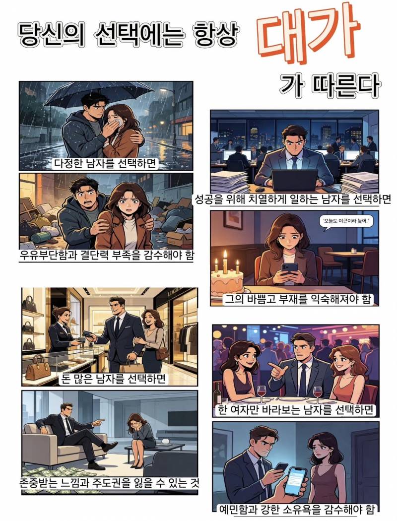 [잡담] 애인을 선택할때 장점에는 반드시 단점이 따른다 | 인스티즈