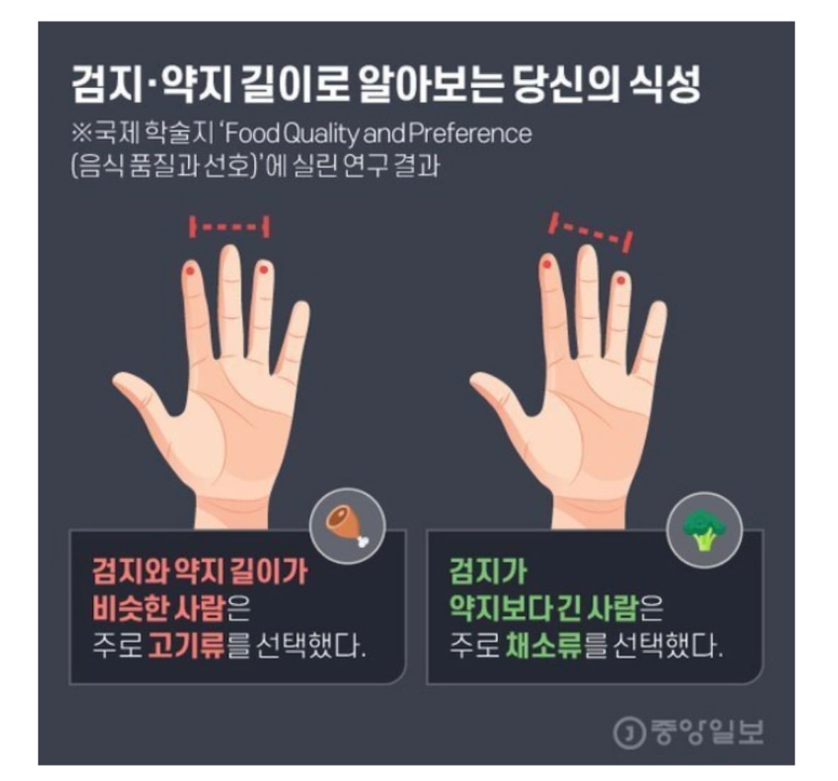 [잡담] 손가락 길이로 식성을 알수있대 | 인스티즈