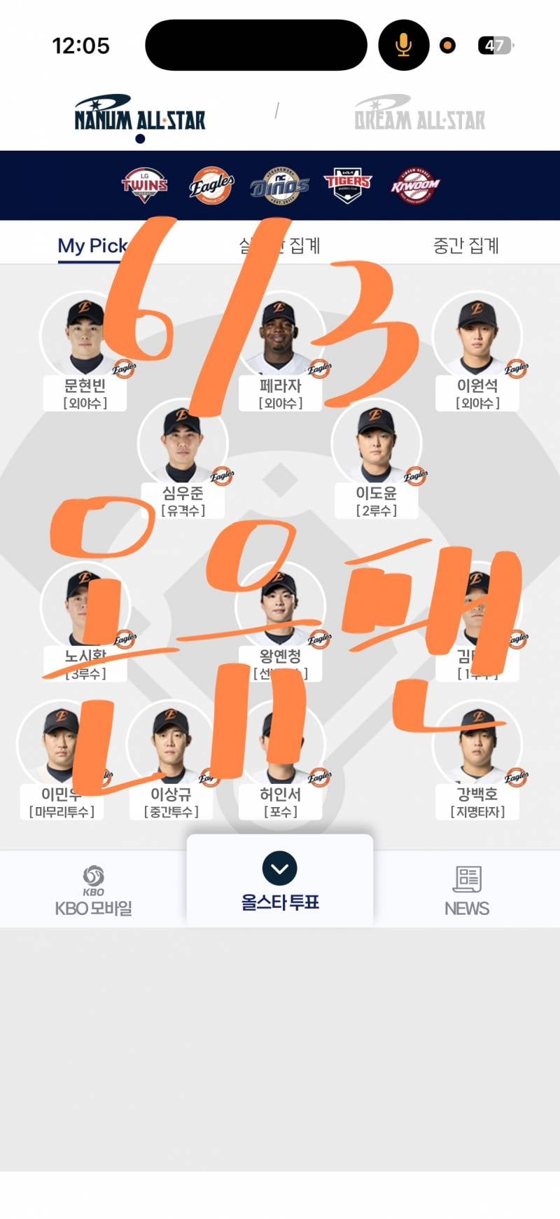 [잡담] 어제 다녀간 온유팬 오늘도 투표했어요!!🧡🩵🧡🩵 | 인스티즈