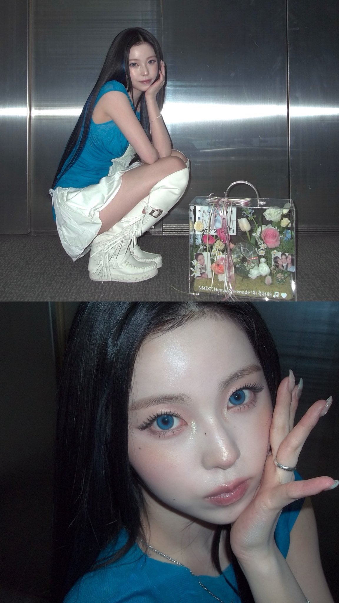 [잡담] 블루렌즈끼고 이렇게 예쁜사람 첨봄 | 인스티즈