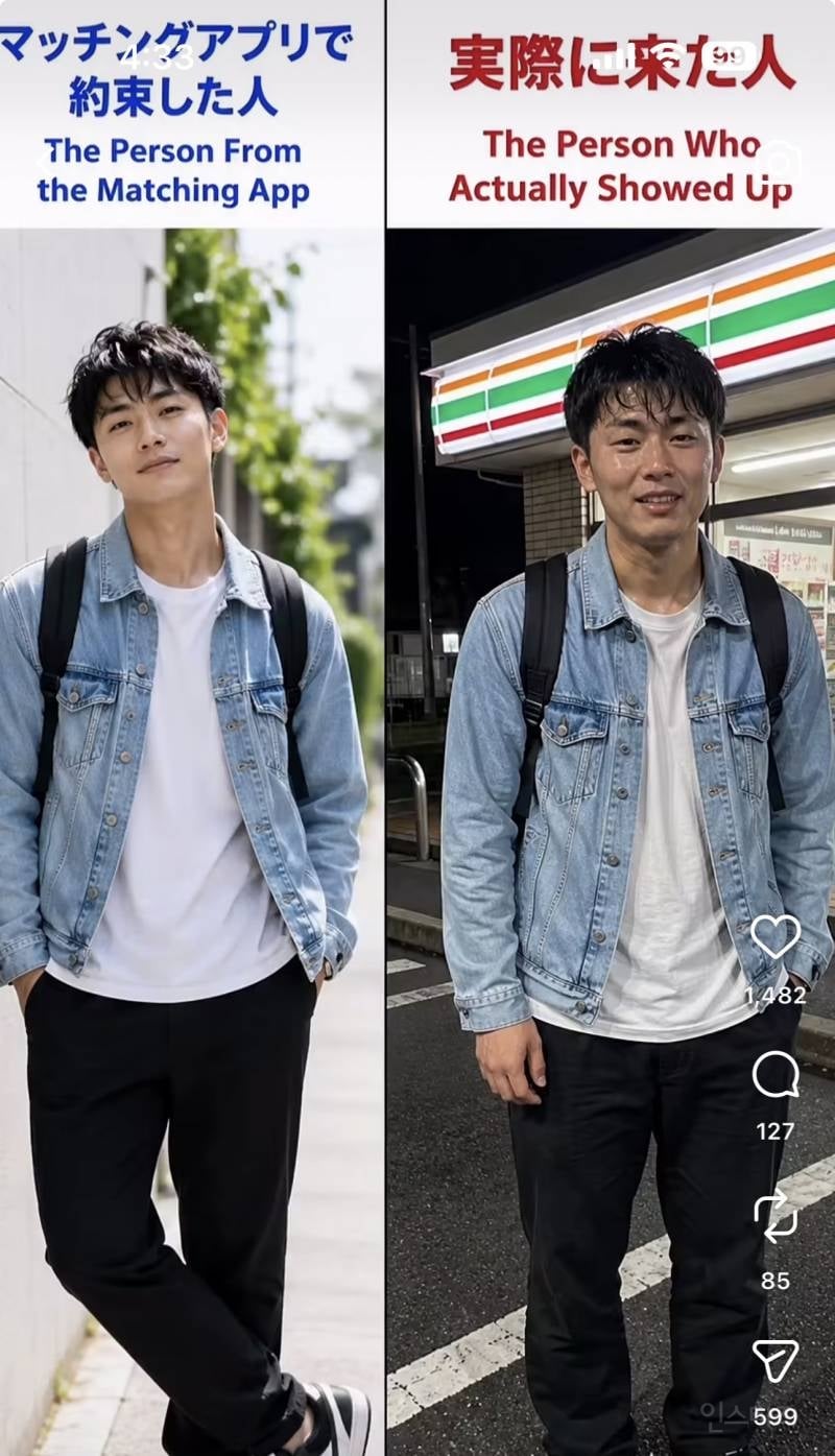 일본에서 화제인 인스타 vs 실물 차이 | 인스티즈